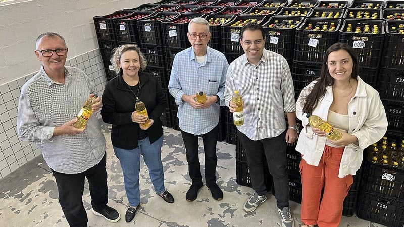 Fundo Social recebe doação de 7 mil unidades de óleo arrecadadas no Roteiro Gastronômico