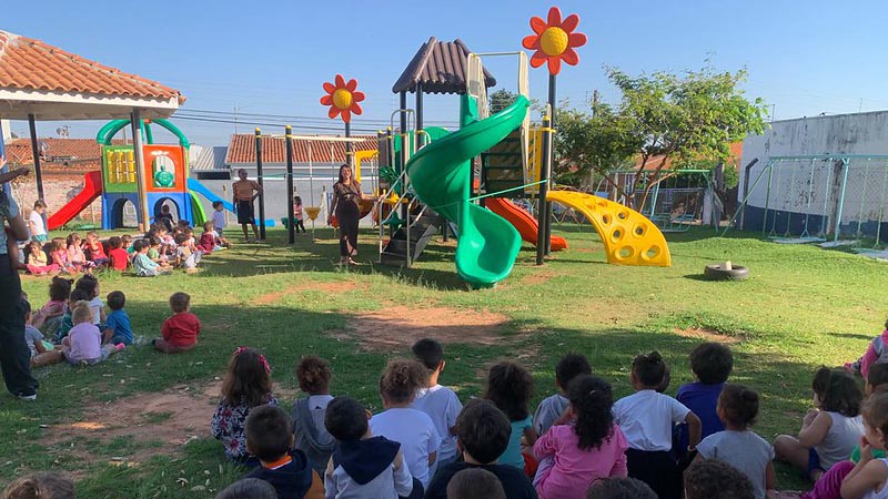 Casa da Criança Arapiranga, no Jardim da Paz, recebe novos brinquedos infantis