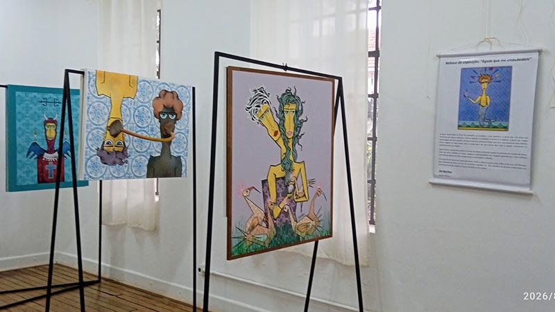 Exposição de americanense pode ser visitada até dia 11 na Biblioteca de Americana