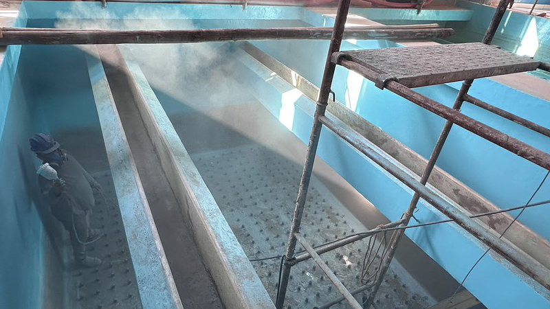 DAE avança na reforma do filtro 6 da ETA 2 e conclui etapa de recuperação estrutural