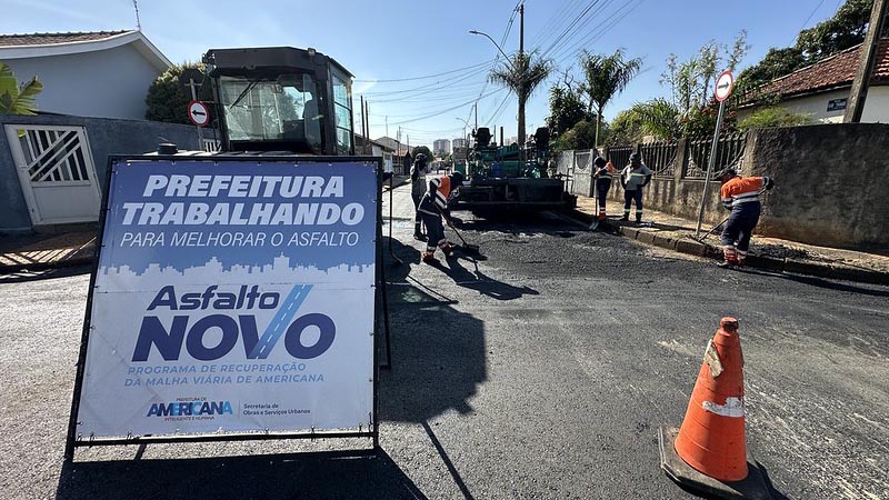 Foto  - Prefeitura avança com o programa Asfalto Novo para as regiões do São Vito e Vila Franciscangelis