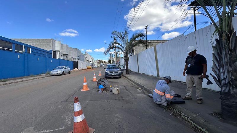 DAE instala macromedidores no Distrito Industrial Prefeito Abdo Najar