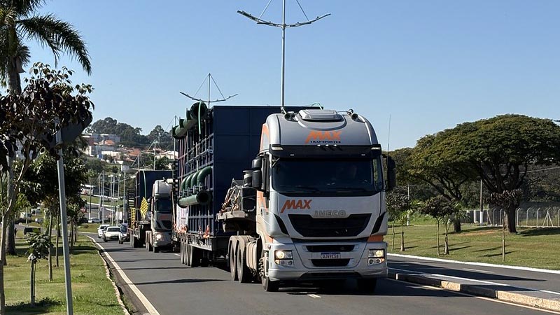 Chegada de dois decantadores da nova ETA exigirá interdições no trânsito na Avenida Lírio Corrêa