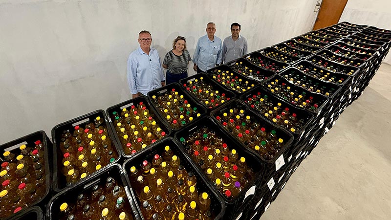 Fundo Social recebe 11.300 unidades de óleo arrecadadas no Roteiro Gastronômico