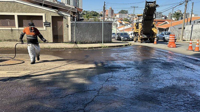 Asfalto Novo seguirá para novos bairros de Americana após conclusão no Jd. Nossa Senhora de Fátima