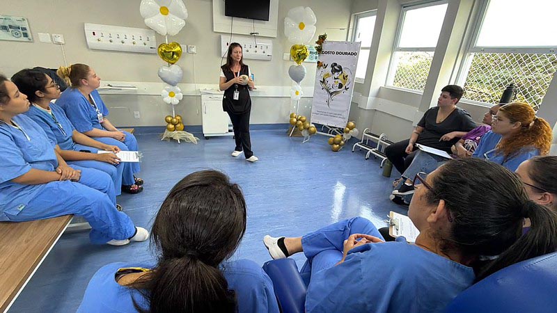 Capacitação qualifica equipes da Maternidade do HM para apoio ao aleitamento materno