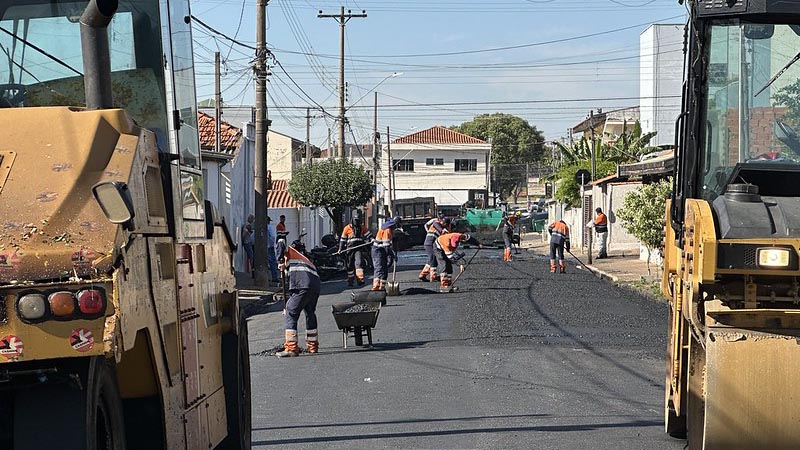 Obras do programa Asfalto Novo chegam à etapa final no São Manoel