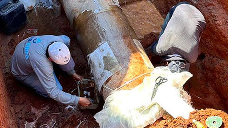 DAE conclui reparo em adutora e retomará bombeamento às 17h na região do Zanaga
