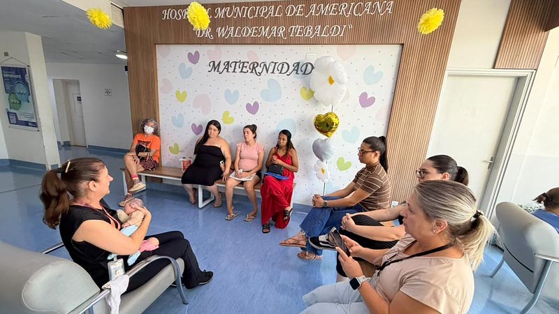 Agosto Dourado: roda de conversa no HM orienta gestantes sobre amamentação