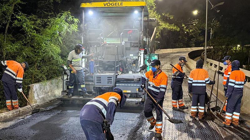 Asfalto Novo chega ao Viaduto Centenário com obras de recuperação do pavimento