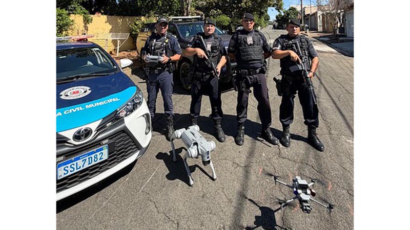 GAMA investe em novo drone e cão-robô para reforçar o combate ao crime