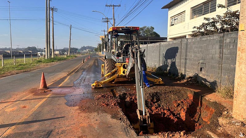 Reparo em adutora pode afetar abastecimento na região do Zanaga nesta segunda-feira